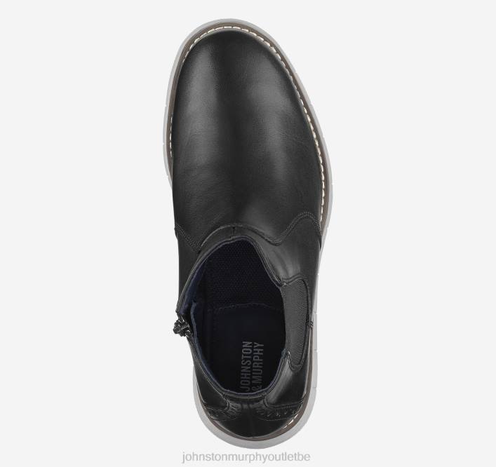 Johnston & Murphy garçon botte chelsea holden grand enfant TXRN1325 chaussures noir pleine fleur