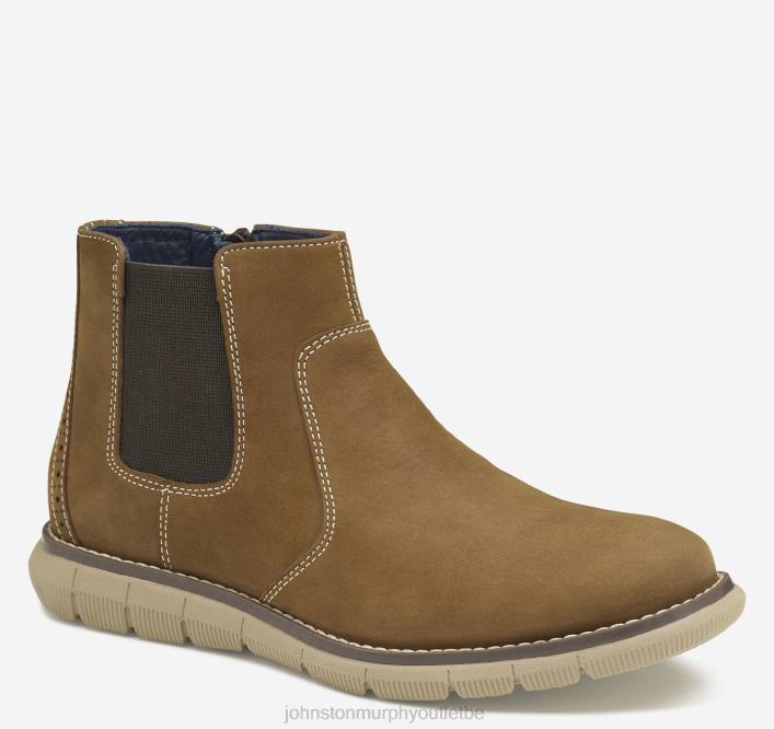 Johnston & Murphy garçon botte chelsea holden grand enfant TXRN1326 chaussures nubuck huilé marron