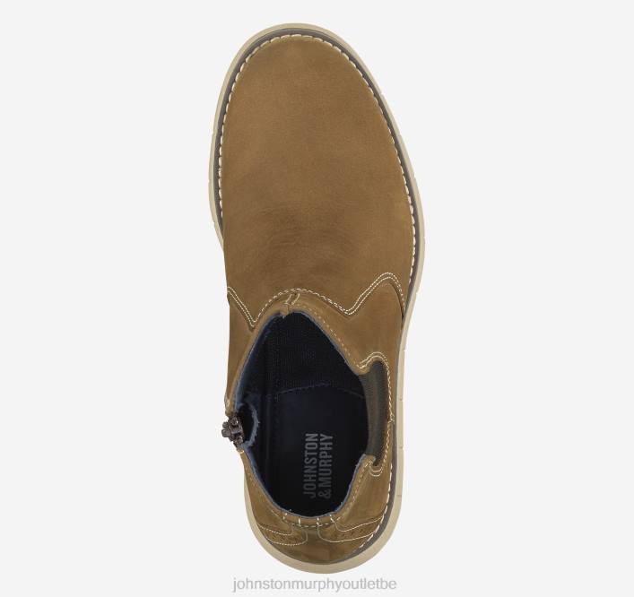 Johnston & Murphy garçon botte chelsea holden grand enfant TXRN1326 chaussures nubuck huilé marron