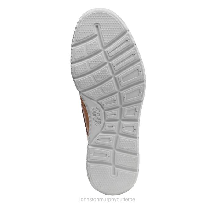 Johnston & Murphy garçon bout d'aile du grand enfant Holden TXRN1352 chaussures beige pleine fleur