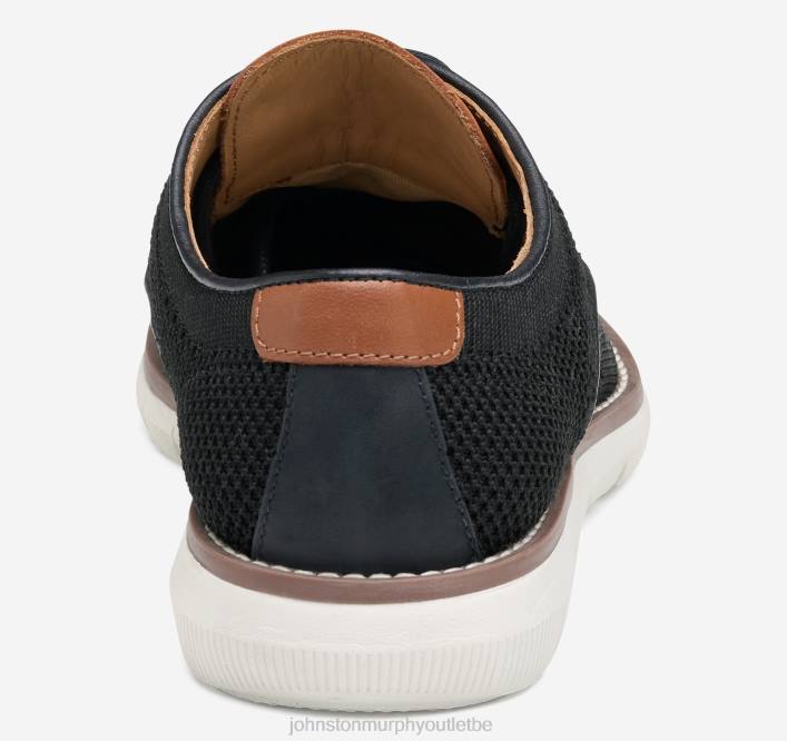 Johnston & Murphy garçon bout d'aile en tricot Big Kid Holden TXRN1348 chaussures tricot noir