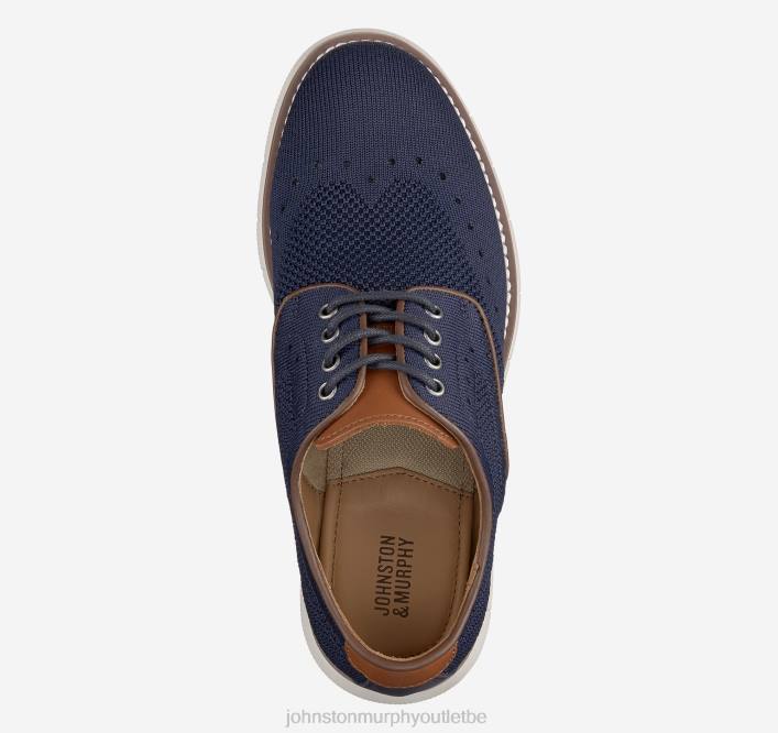 Johnston & Murphy garçon bout d'aile en tricot Big Kid Holden TXRN1349 chaussures tricot bleu marine