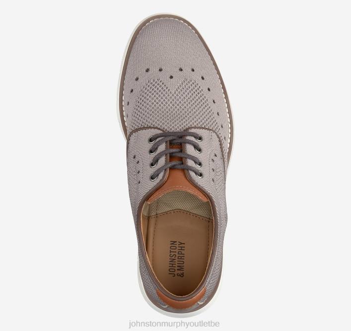 Johnston & Murphy garçon bout d'aile en tricot Big Kid Holden TXRN1350 chaussures tricot gris