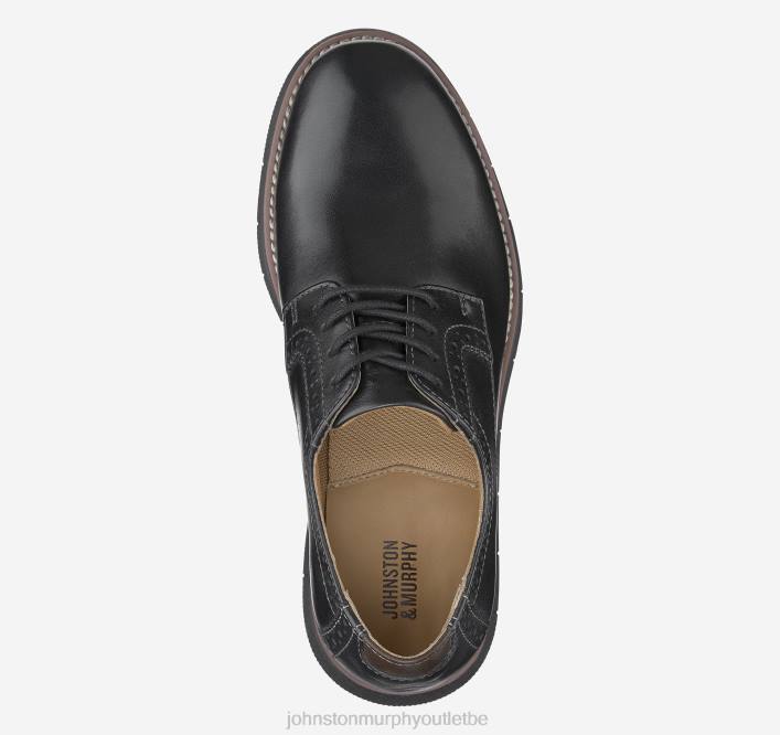 Johnston & Murphy garçon big kid holden bout uni TXRN1358 chaussures noir pleine fleur/semelle grise