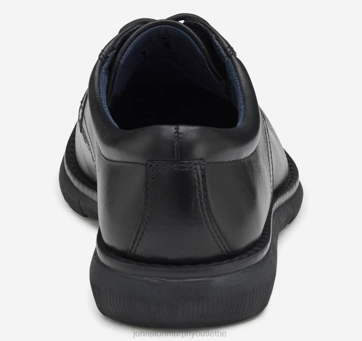 Johnston & Murphy garçon big kid holden bout uni TXRN1359 chaussures noir pleine fleur