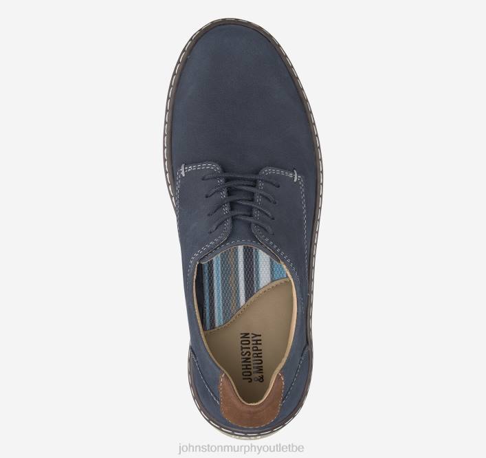 Johnston & Murphy garçon big kid mcguffey bout uni TXRN1361 chaussures nubuck huilé bleu marine