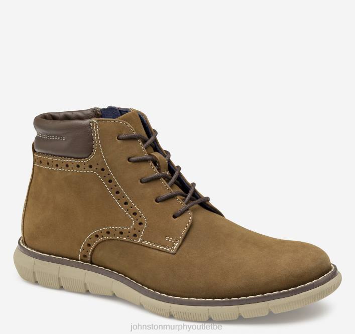 Johnston & Murphy garçon botte à bout uni holden pour grand enfant TXRN1328 chaussures nubuck huilé marron