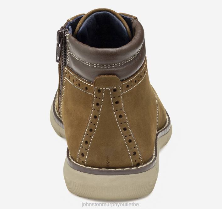 Johnston & Murphy garçon botte à bout uni holden pour grand enfant TXRN1328 chaussures nubuck huilé marron