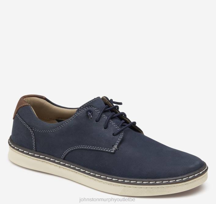 Johnston & Murphy garçon petit enfant mcguffey bout uni TXRN1363 chaussures nubuck huilé bleu marine