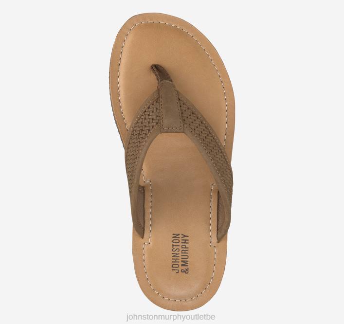 Johnston & Murphy garçon string Norris pour grand enfant TXRN1341 chaussures nubuck huilé marron