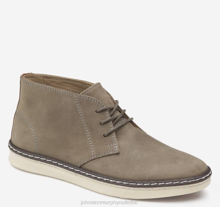 Johnston & Murphy garçon chukka grand enfant mcguffey TXRN1330 chaussures nubuck huilé gris