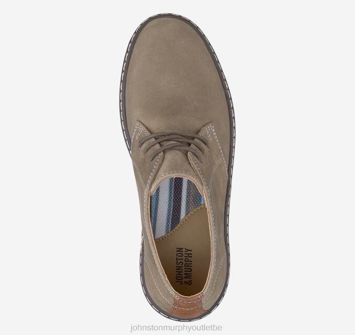 Johnston & Murphy garçon chukka grand enfant mcguffey TXRN1330 chaussures nubuck huilé gris
