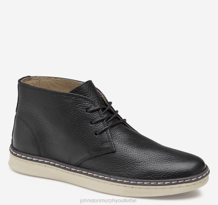 Johnston & Murphy garçon chukka grand enfant mcguffey TXRN1331 chaussures noir pleine fleur
