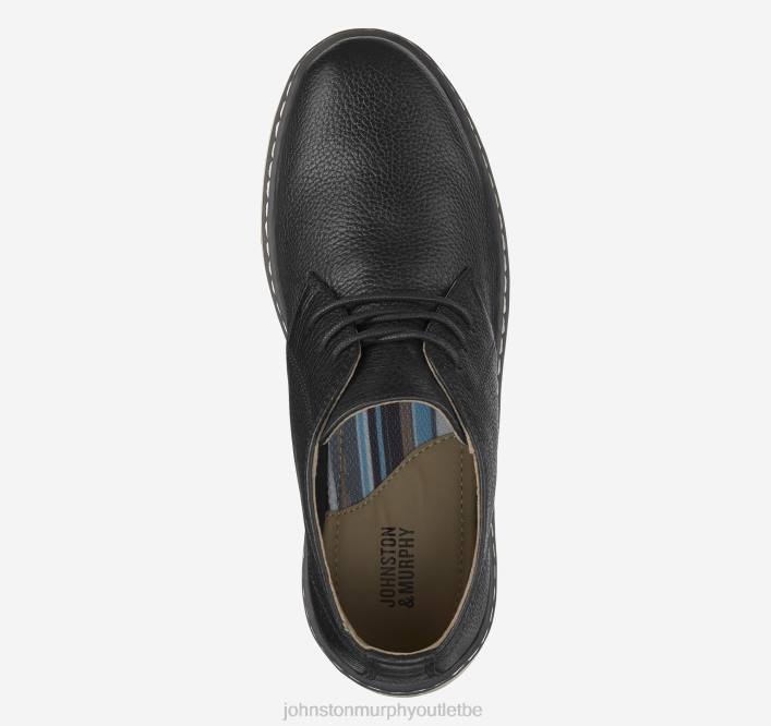 Johnston & Murphy garçon chukka grand enfant mcguffey TXRN1331 chaussures noir pleine fleur