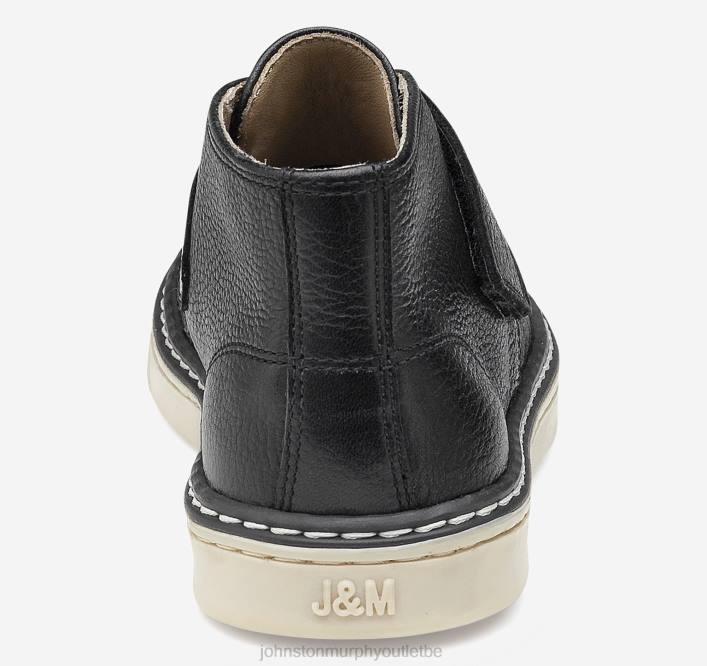 Johnston & Murphy garçon petit enfant mcguffey chukka TXRN1320 chaussures noir pleine fleur