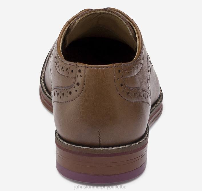 Johnston & Murphy garçon Big Kid Conard Cap Toe TXRN1346 chaussures beige pleine fleur