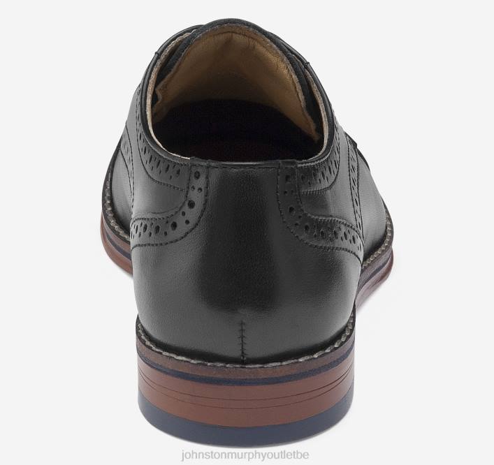 Johnston & Murphy garçon Big Kid Conard Cap Toe TXRN1347 chaussures noir pleine fleur