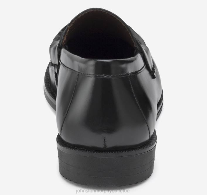 Johnston & Murphy garçon grand enfant Hayes Penny TXRN1356 chaussures cuir brossé noir