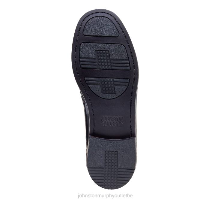 Johnston & Murphy garçon grand enfant Hayes Penny TXRN1357 chaussures cuir brossé bordeaux
