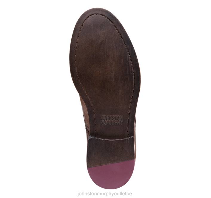 Johnston & Murphy garçon sangle de moine à double boucle big kid conard TXRN1353 chaussures acajou pleine fleur