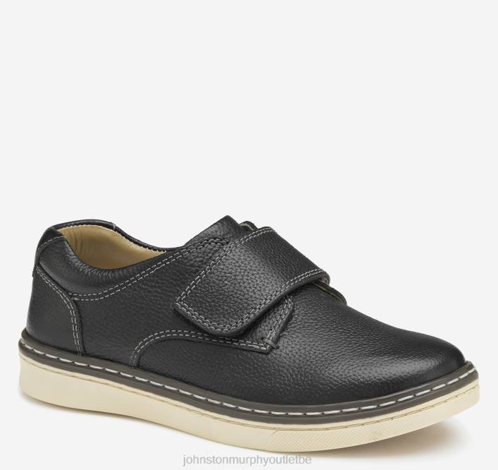 Johnston & Murphy garçon slip-on mcguffey pour petit enfant TXRN1318 chaussures noir pleine fleur