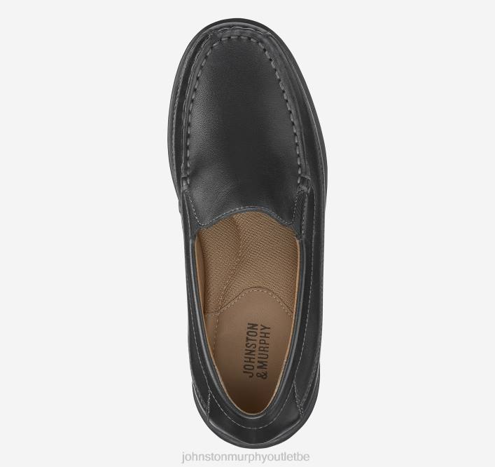 Johnston & Murphy garçon grand enfant Locklin vénitien TXRN1338 chaussures Cuir noir