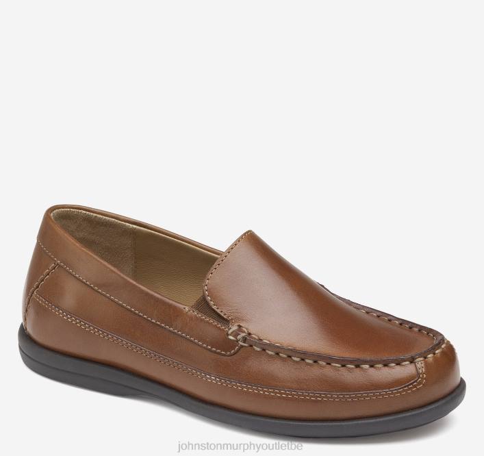 Johnston & Murphy garçon grand enfant Locklin vénitien TXRN1339 chaussures cuir beige