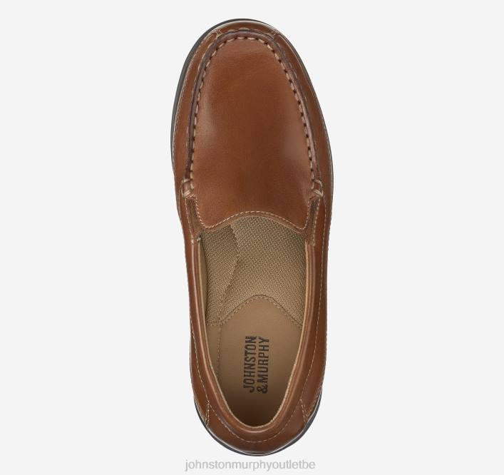 Johnston & Murphy garçon grand enfant Locklin vénitien TXRN1339 chaussures cuir beige