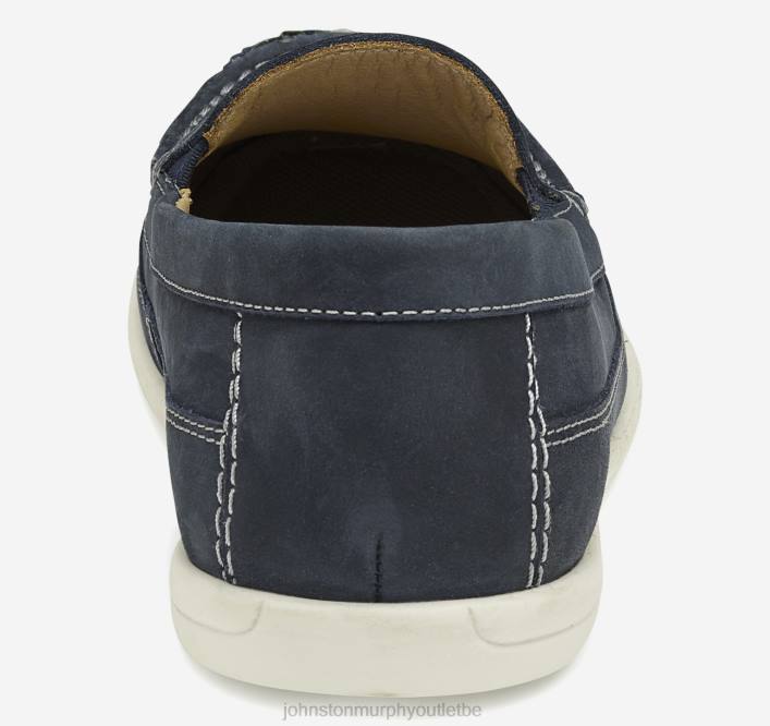 Johnston & Murphy garçon grand enfant Locklin vénitien TXRN1340 chaussures nubuck huilé bleu marine