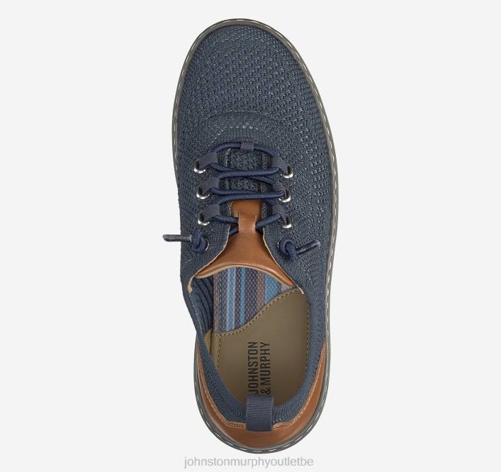 Johnston & Murphy garçon petit enfant McGuffey tricote sa gorge TXRN1343 chaussures tricot bleu marine