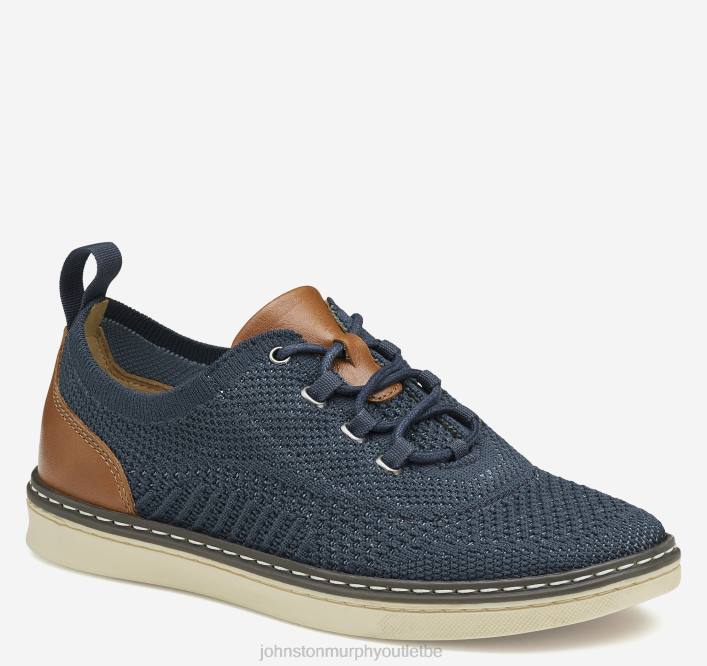 Johnston & Murphy garçon petit enfant McGuffey tricote sa gorge TXRN1343 chaussures tricot bleu marine