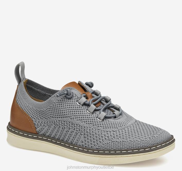 Johnston & Murphy garçon petit enfant McGuffey tricote sa gorge TXRN1344 chaussures tricot gris