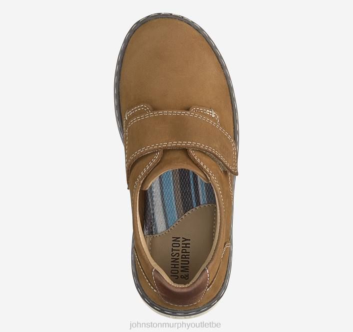 Johnston & Murphy garçon slip-on mcguffey pour petit enfant TXRN1345 chaussures nubuck huilé marron