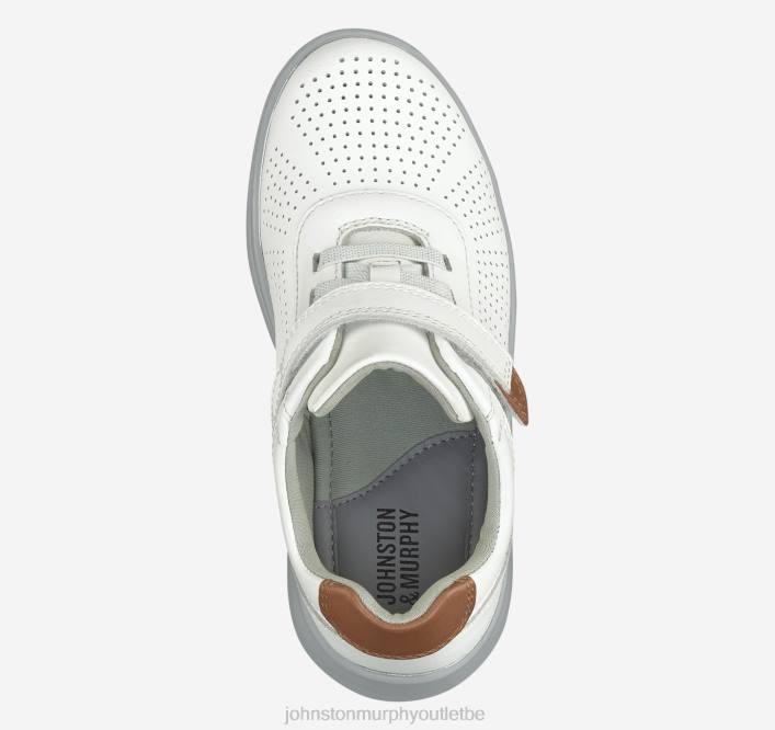 Johnston & Murphy garçon un petit enfant active ta gorge TXRN1313 chaussures blanc pleine fleur