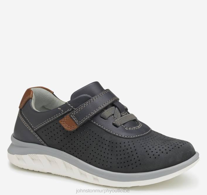 Johnston & Murphy garçon un petit enfant active ta gorge TXRN1314 chaussures nubuck huilé gris