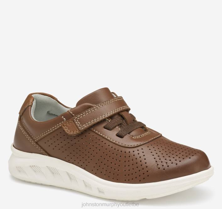 Johnston & Murphy garçon un petit enfant active ta gorge TXRN1315 chaussures beige pleine fleur