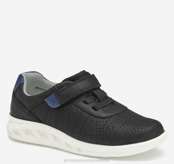 Johnston & Murphy garçon un petit enfant active ta gorge TXRN1316 chaussures noir pleine fleur