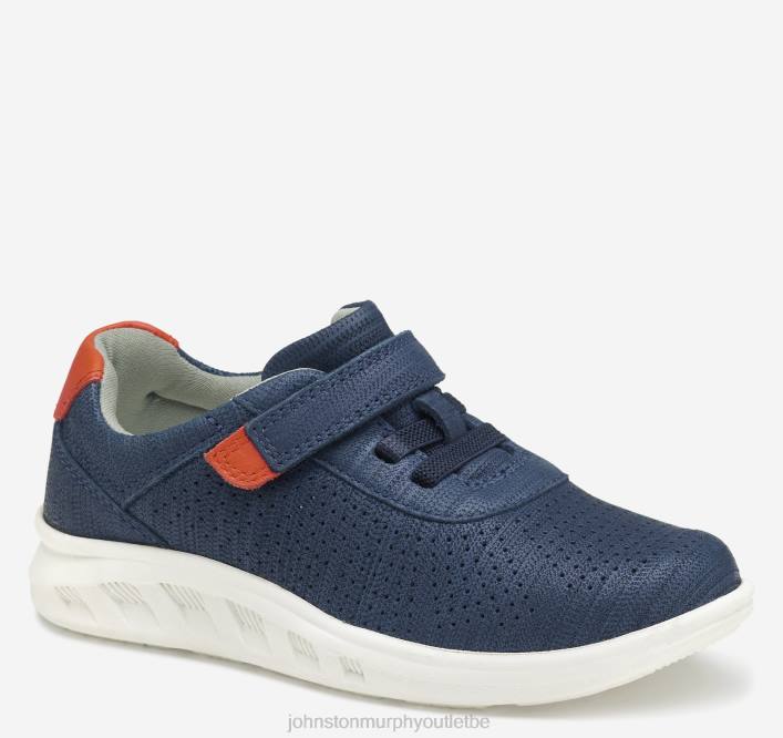 Johnston & Murphy garçon un petit enfant active ta gorge TXRN1317 chaussures marine pleine fleur