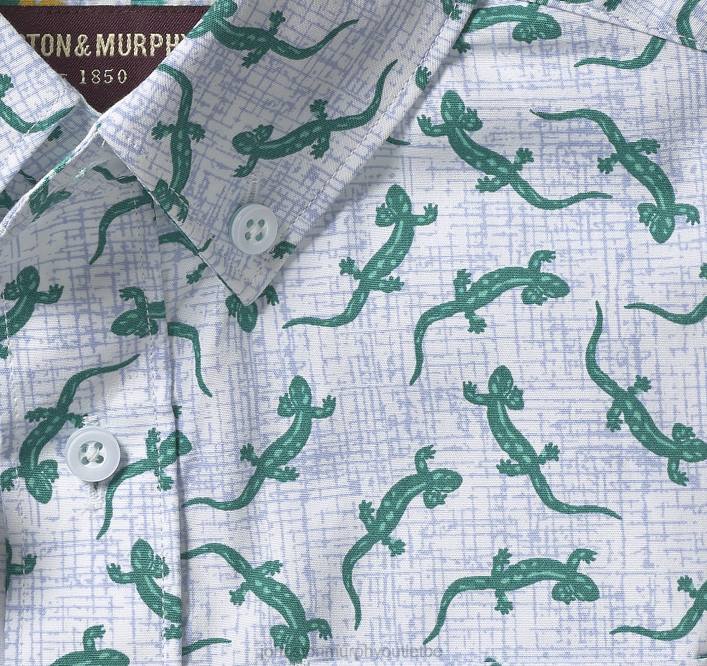 Johnston & Murphy garçon chemise imprimée à manches courtes pour garçon TXRN1401 vêtements salamandre