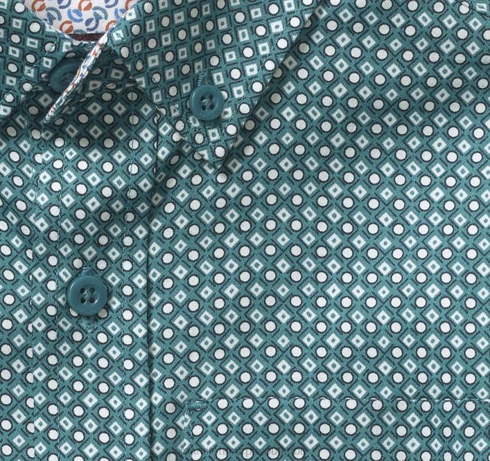 Johnston & Murphy garçon chemise imprimée à manches longues pour garçon TXRN1395 vêtements point de diamant vert
