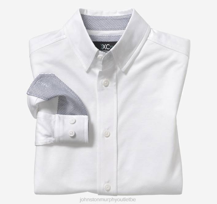 Johnston & Murphy garçon chemise à manches longues extensible xc flex pour garçon TXRN1384 vêtements solide blanc