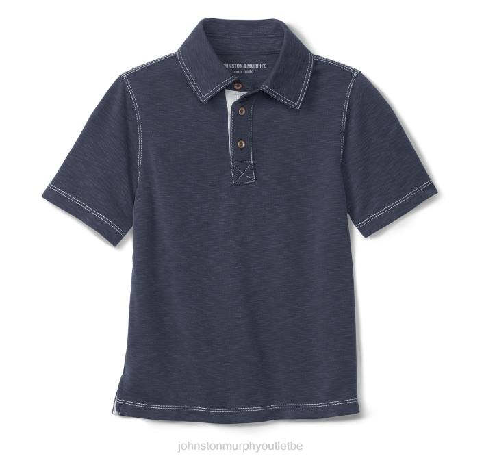 Johnston & Murphy garçon polo flammé vintage pour garçon TXRN1442 vêtements marine