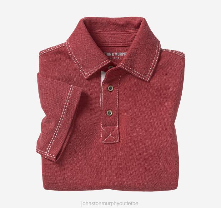Johnston & Murphy garçon polo flammé vintage pour garçon TXRN1443 vêtements rouge