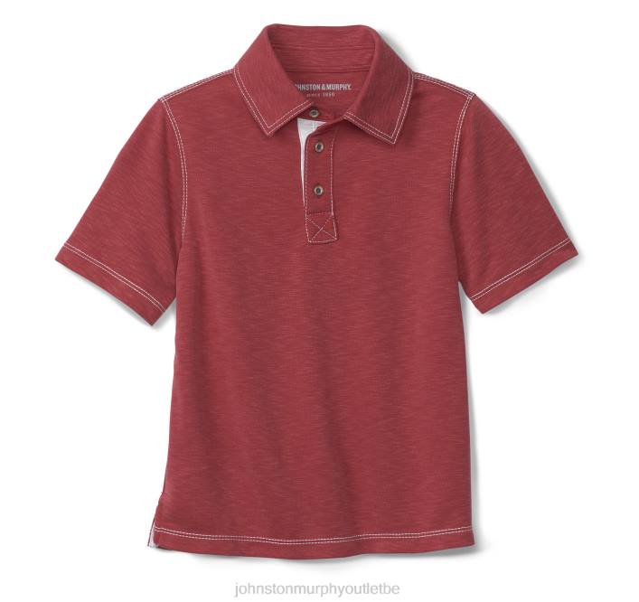 Johnston & Murphy garçon polo flammé vintage pour garçon TXRN1443 vêtements rouge