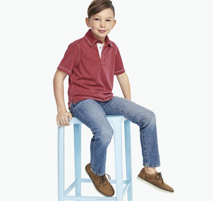 Johnston & Murphy garçon polo flammé vintage pour garçon TXRN1443 vêtements rouge