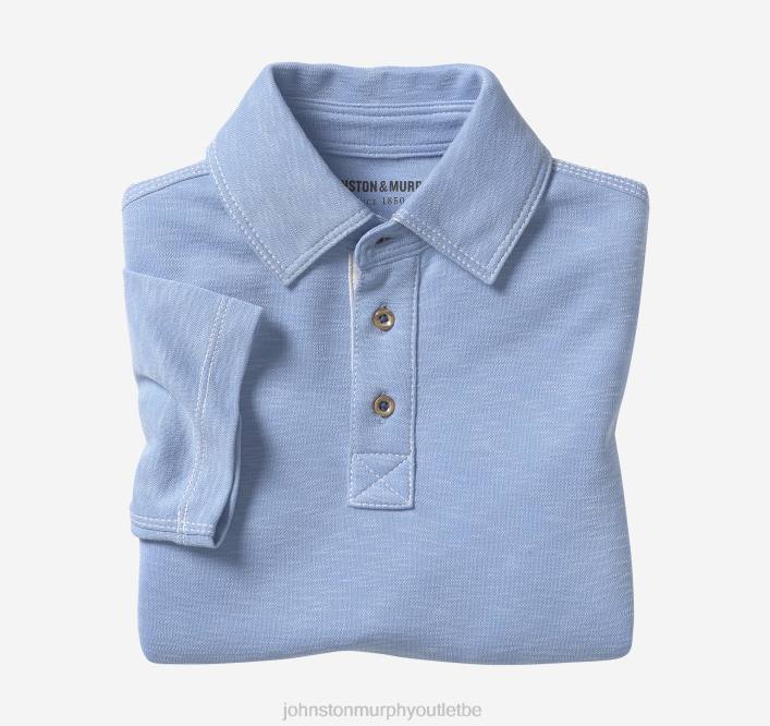 Johnston & Murphy garçon polo flammé vintage pour garçon TXRN1445 vêtements bleu clair