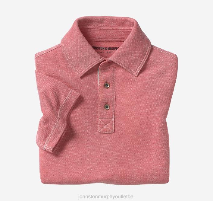 Johnston & Murphy garçon polo flammé vintage pour garçon TXRN1446 vêtements corail