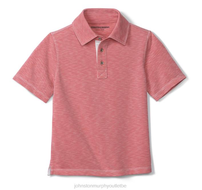 Johnston & Murphy garçon polo flammé vintage pour garçon TXRN1446 vêtements corail