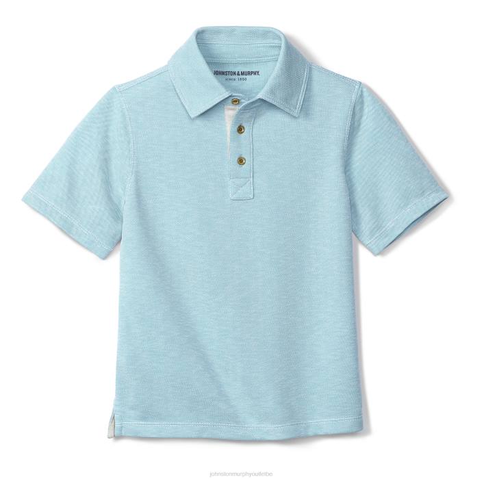 Johnston & Murphy garçon polo flammé vintage pour garçon TXRN1449 vêtements turquoise