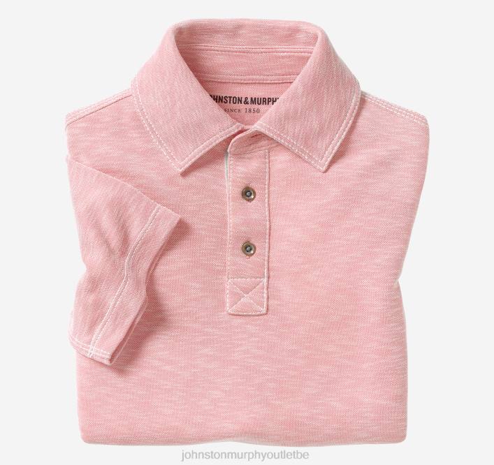 Johnston & Murphy garçon polo flammé vintage pour garçon TXRN1450 vêtements rose